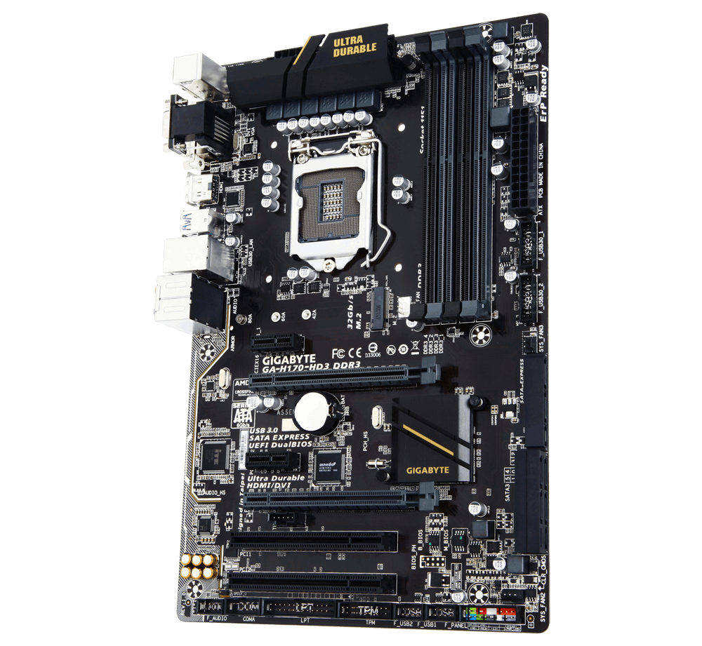Gigabyte GA-H170-HD3 DDR3 - Motherboard Specifications On